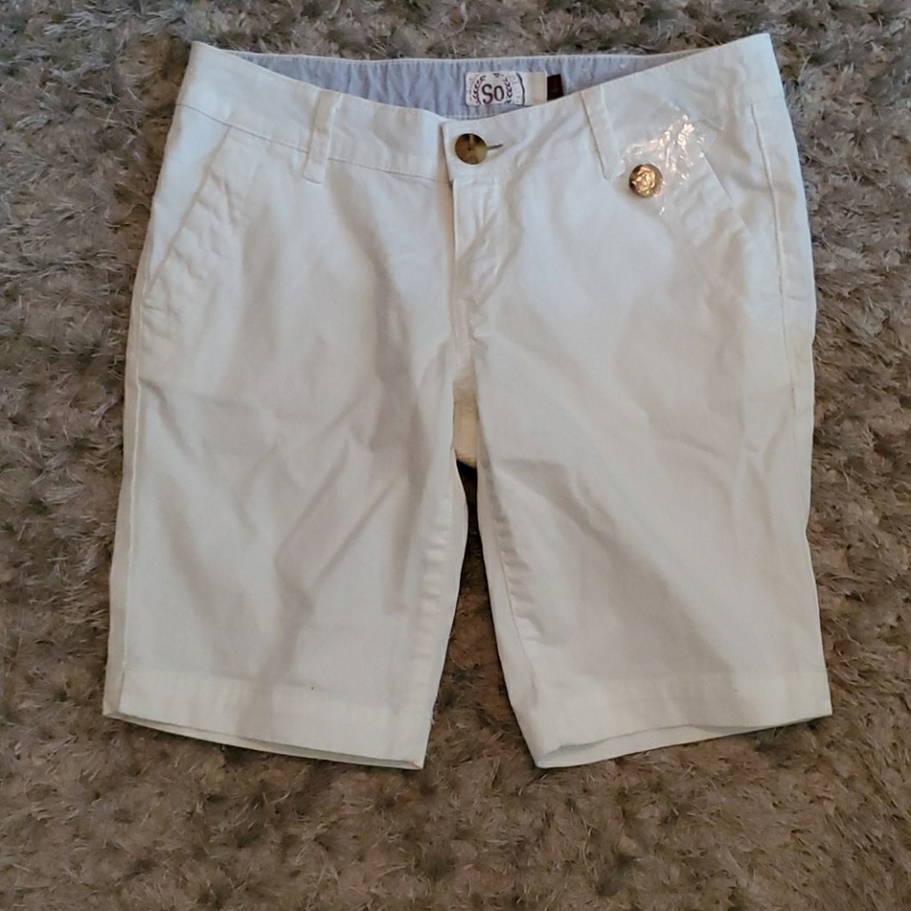 White bermudas